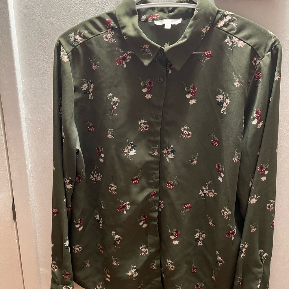 Stella Tweed Olive Floral Men's Shirt